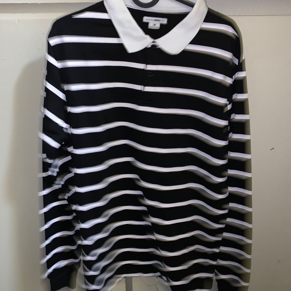 Long sleeve polo shirt